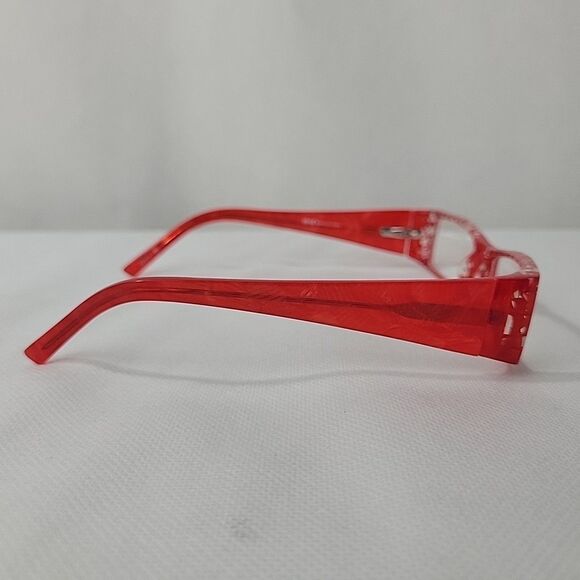 Etnia Barcelona Mykonos Eyeglasses Frames Clear Red Y2K Vintage Square 52-18-135 - Picture 3 of 11